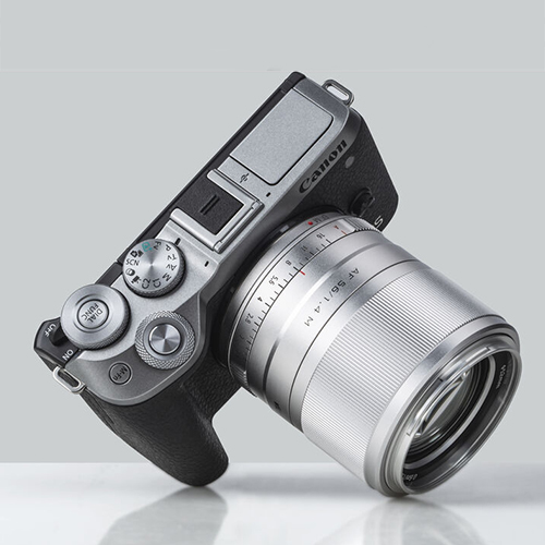 AF 56mm f/1.4 p/ Canon EF-M - Silver